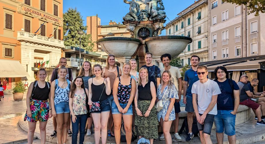 Groepsfoto in Montecatini